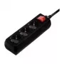 Hama 00108835 pārsprieguma aizsargs melns 3 maiņstrāvas kontaktligzdas 230 V 5 m