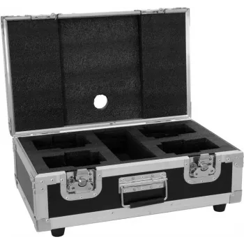 Flightcase Roadinger 4x AKKU Dot 1 RGB/WW QuickDMX — aizsargājošs transporta koferis