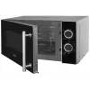 Amica AMGF20M1GS mikroviļņu krāsns, novietojama uz galda, ar grila funkciju, 20 L, 700 W, melna, sudraba