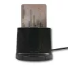 Viedkartes lasītājs Qoltec 50632 USB 2.0 Melns 1 m kabelis