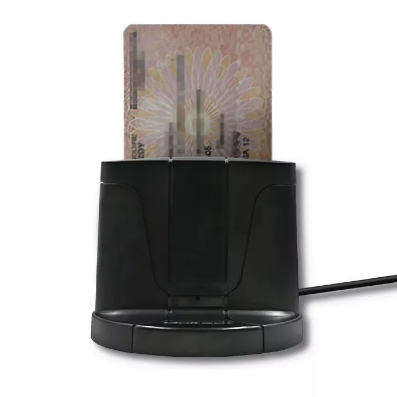 Viedkartes lasītājs Qoltec 50632 USB 2.0 Melns 1 m kabelis