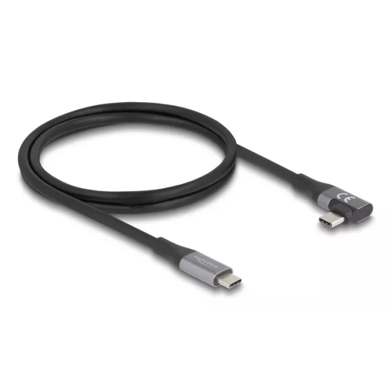 USB kabelis DeLOCK 81131 1m USB C melns 40 Gbit/s