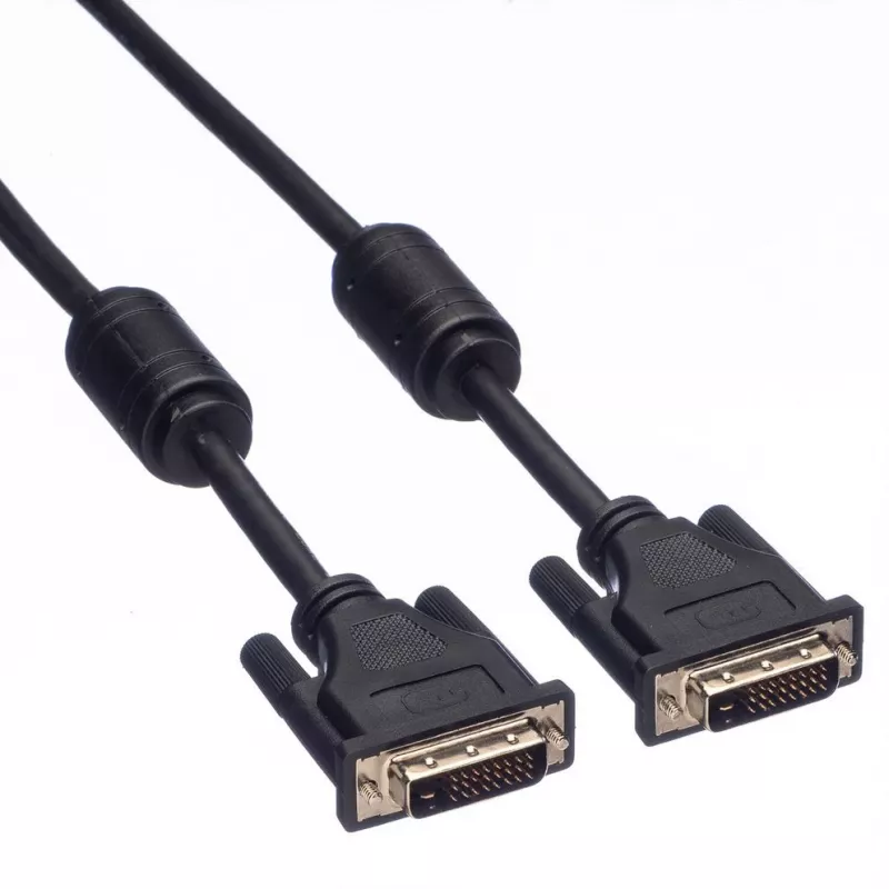 DVI kabelis ROLINE DVI (24+1) Dual Link M/M 7,5 m