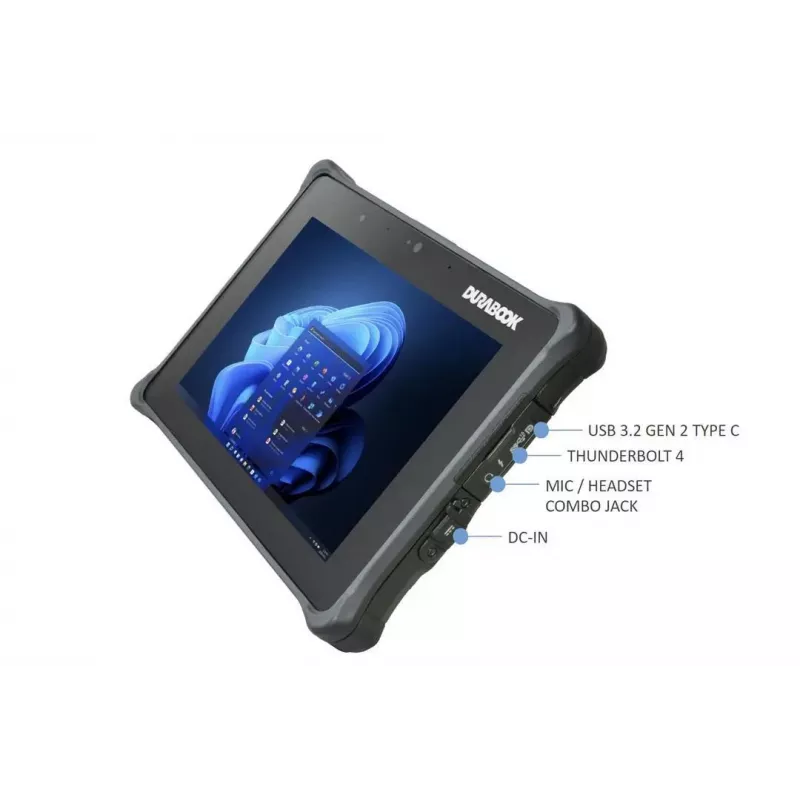 Planšetdators R8AA1 CI5-1230U 8 collu / 8GB / 128GB R8H1P1DEBBLX Durabook