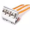 Adapteris Digitus AN-25183 3x Keystone modulim, nerūsējošais tērauds