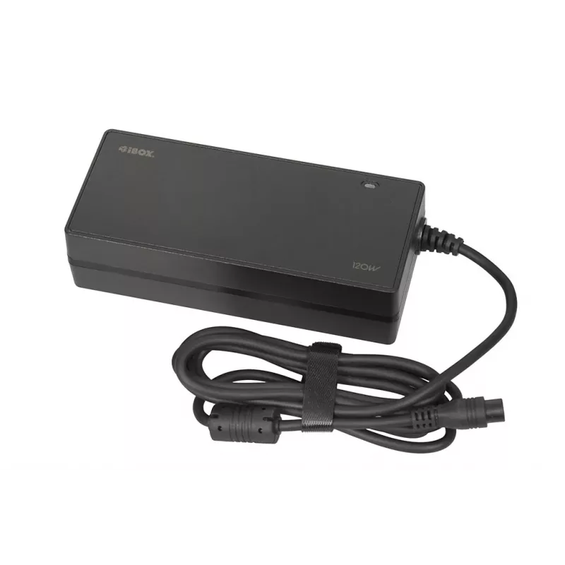 iBox IUZ120WA barošanas adapteris/invertors Iekštelpu 120 W Melns