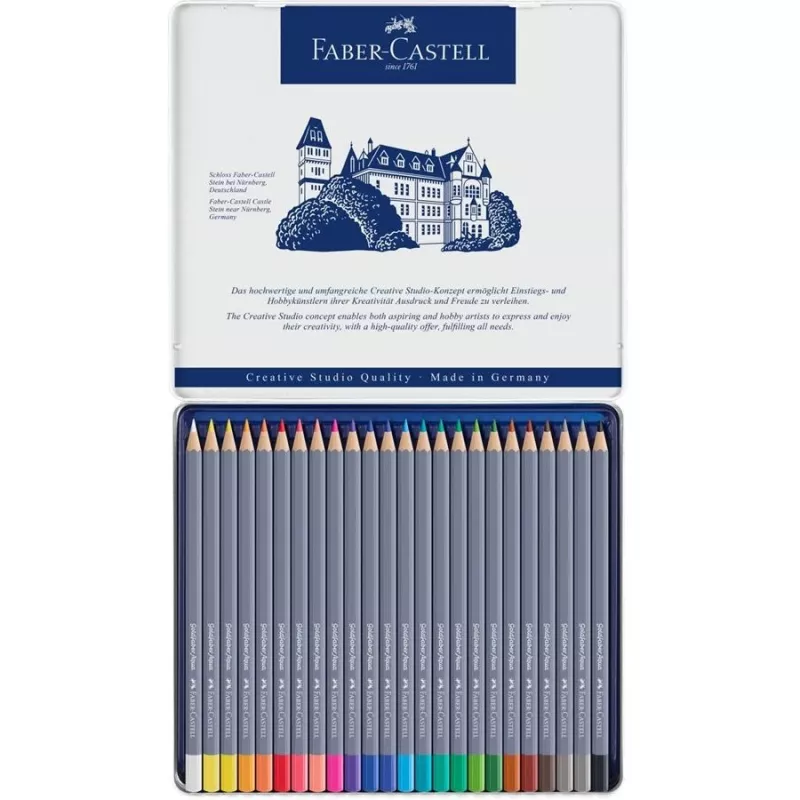Krāsainie zīmuļi Faber-Castell Goldfaber Aqua 24 gab.