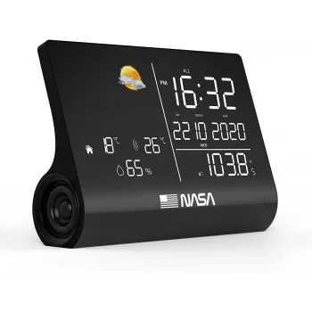 NASA WSP1300 Black Weather Station/Speaker BT