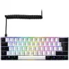 SKILLER SGK50 S4, Gaming tastatūra balta/melna, PT izkārtojums, Kailh Red