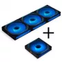 LIAN LI UNI FAN SL-INF 120 ARGB Reverse Blade PWM 4-Pack, melns
