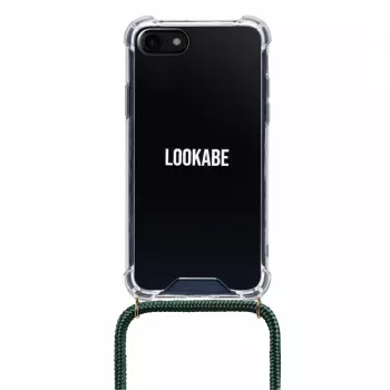 Kaklarotas maciņš iPhone Xs Max no Lookabe — zelts ar zaļu siksniņu