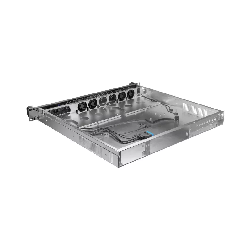 Rack Chassis Lanberg SC01-4201-10B 1U Melns 4 Ventilatori