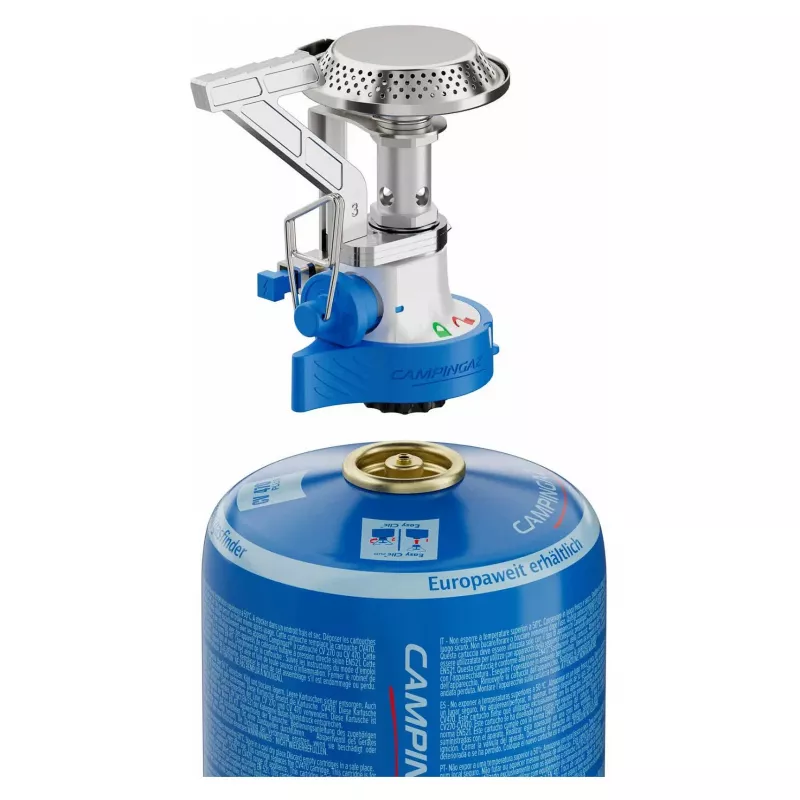 Šķidrās degvielas kempinga plīts Campingaz 2227139 — viena degļa, dabasgāze, 240 g, 60 mm augstums, 10 cm diametrs