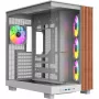 Datora korpuss Thermaltake View 380 XL WS ARGB Snow balta — Midi Tower, ATX atbalsts, ar logu