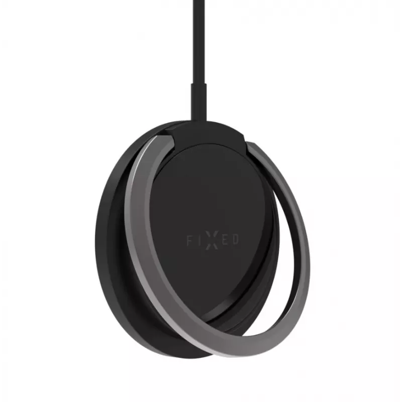 Bezvadu lādētājs FIXED MagPad FIXMPAD2-BK 15 W magnētiskais Qi paliktņveida lādētājs, melns