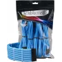 Kabeļa pagarinājuma komplekts DIGITUS Pro ModMesh 12VHPWR Light Blue — 12VHPWR GPU strāvas kabeļa pagarinājums