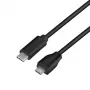 Logilink - USB kabelis - USB 2.0 Type C (vīrišķais) uz Micro-USB 2.0 (vīrišķais) - USB 2.0 - 15 V - 3 A - 1 m - Melns (CU0197)