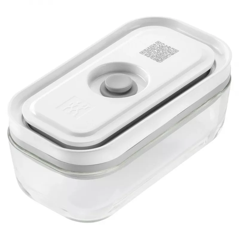 Pārtikas uzglabāšanas trauks ZWILLING 36803-100-0 taisnstūrveida stikla 0,35 L, pelēks, hermētisks, kraujams viens virs otra