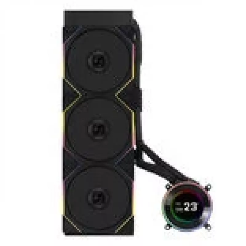 Viss vienā šķidruma dzesētājs Lian Li GA II Hydroshift II LCD-C 360TL 12 cm Melns