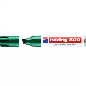 Pastāvīgais marķieris Edding 800 ar slīpu uzgali zaļš
