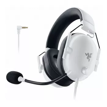 MelnsShark V3 X Hyperspeed for PlayStation, spēļu austiņas, balts, 2,4 GHz sūtītājs, Bluetooth, USB