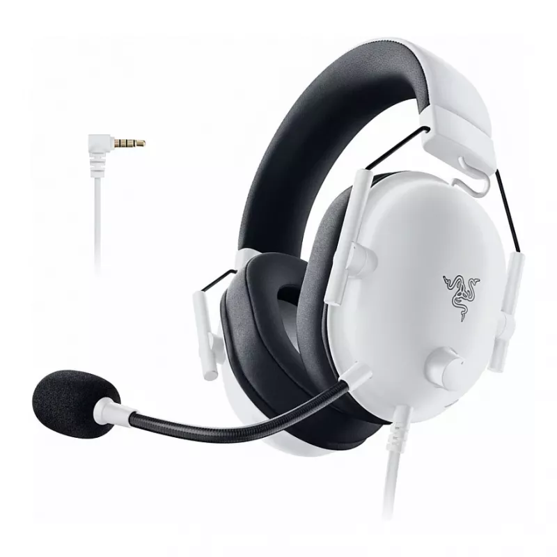 MelnsShark V3 X Hyperspeed for PlayStation, spēļu austiņas, balts, 2,4 GHz sūtītājs, Bluetooth, USB