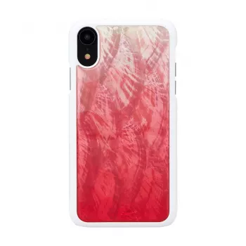 Viedtālruņa maciņš iKins iPhone XR — rozā ezera un baltā krāsā