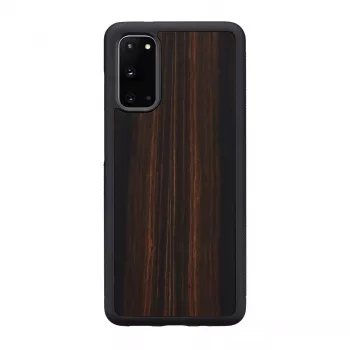 Viedtālruņa maciņš Man and Wood Galaxy S20 ebony Melns — aizsargvāciņš Samsung Galaxy S20