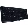 Logitech Desktop MK120 Combo, Melns, Wired, Swiss, 920-002504
