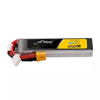 Akumulators Lipo Tattu 2s 650mAh 95C 7.6V HV ar XT30 Long-Pack