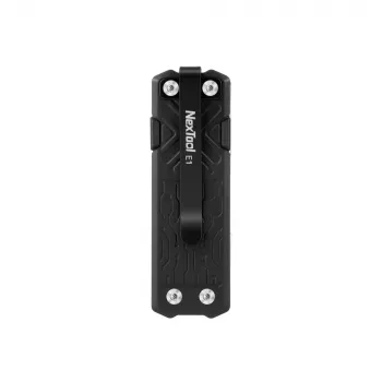 Multitool Nextool E1 10-in-1 kabatas daudzfunkcionālais instruments, melns, salokāms nazis, 94 g, salocīts 7.9 cm