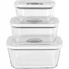 Rommelsbacher Vakuuma aizvākojamās sistēmas stikla trauku komplekts VCG 1, 3 gab. (350 ml, 670 ml, 1100 ml), caurspīdīgs