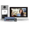 Hikvision DS-KIS604-S(C) video durvju telefona sistēma 2 MP 17,8 cm (7 inch) Melna, Pelēka, Sudraba