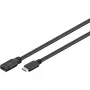Goobay 45393 USB kabelis, melns