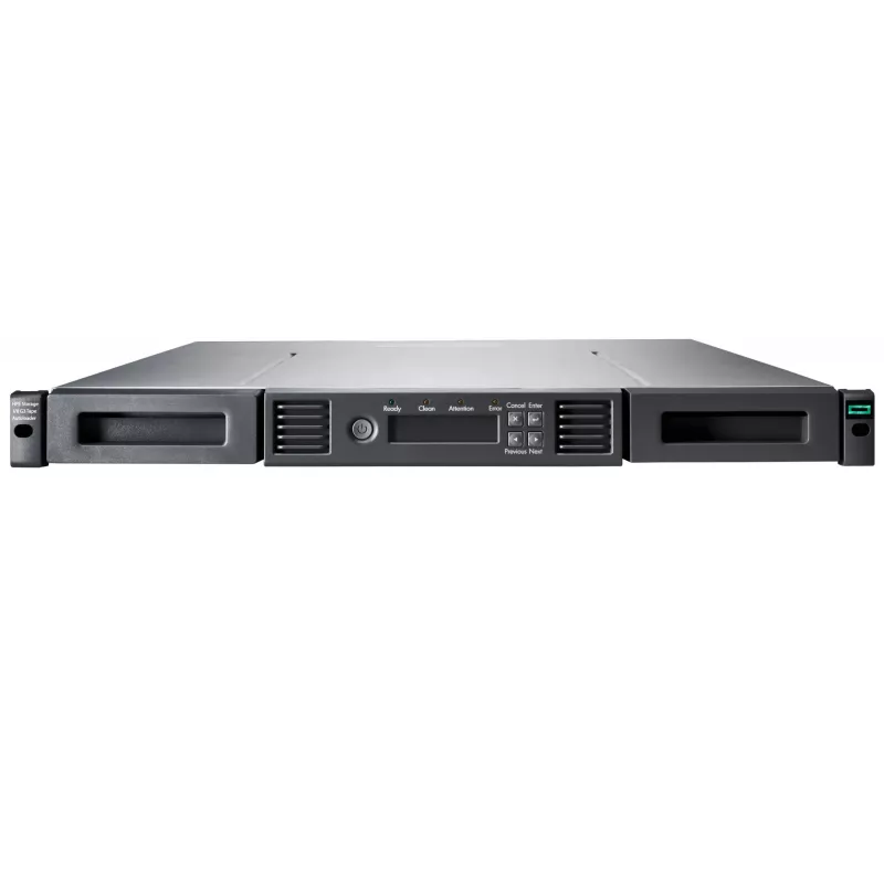 Lentes automātiskais ielādētājs HP Enterprise HPE Storage MSL 1/8 Gen3 0-drive, FC saskarne, LTO, 360 TB (saspiesta), 300 MB/s