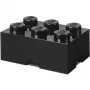 LEGO Storage Brick 6 , Uzglabāšanas kaste melna