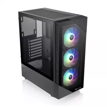PC korpuss Thermaltake View 200 TG ARGB Midi Tower Melns