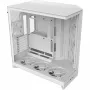 PC Midi Tower korpuss NZXT H9 Flow RGB+ — Balts, atbalsta ATX/EATX/Micro-ITX, rūdīts stikls, 3x140mm priekšējie + 1x120mm aizmugurējais ventilatori