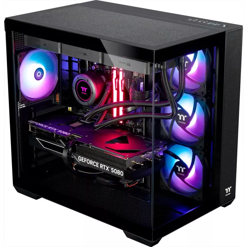 Computer Thermaltake FTW RTX 5080 Melns Intel Core i7 16GB 1TB SSD NVIDIA RTX 5080 Windows 11 Home 64-Bit