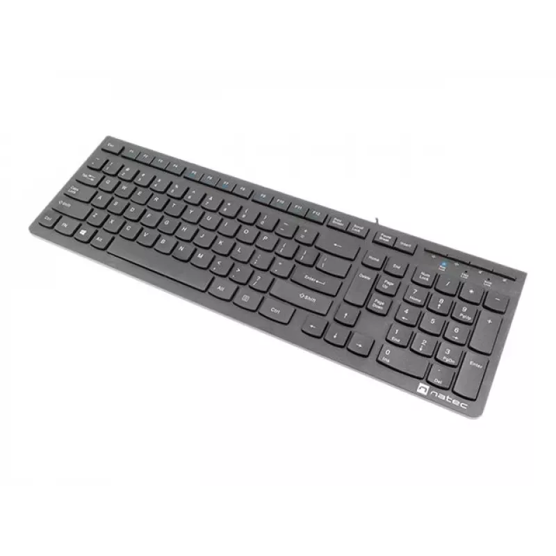 Natec Discus 2 - Tastatūra - QWERTY - US - Melna - Tastatūra - ASV angļu - Melna