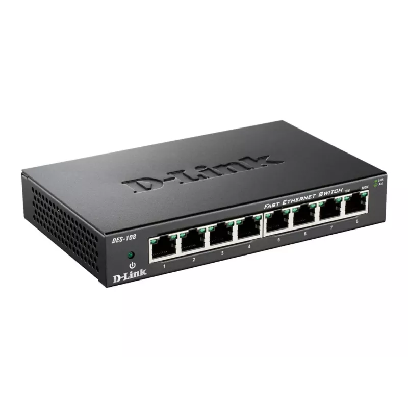 D-Link DES-108 Melns