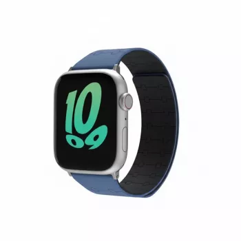 Rokas siksniņa GUAN Premium Pro Apple Watch 44mm 45mm 42mm 49mm 46mm — zila melna