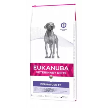 Sausā suņu barība EUKANUBA Dermatosis FP Pieaugušiem Zivs 12 kg — bez graudiem, 22% olbaltumvielu, 15% tauku