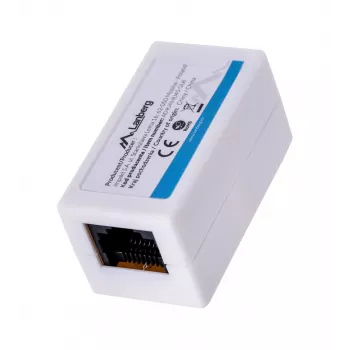 Tīkla sadalītājs LANBERG AD-RJ45-RJ45-OU6 — balts RJ-45 1 ieeja uz 1 izeju