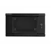 Sienas skapis LANBERG WF02-6606-10B 6U 600x374,3x600 mm nerūsējošais tērauds melns