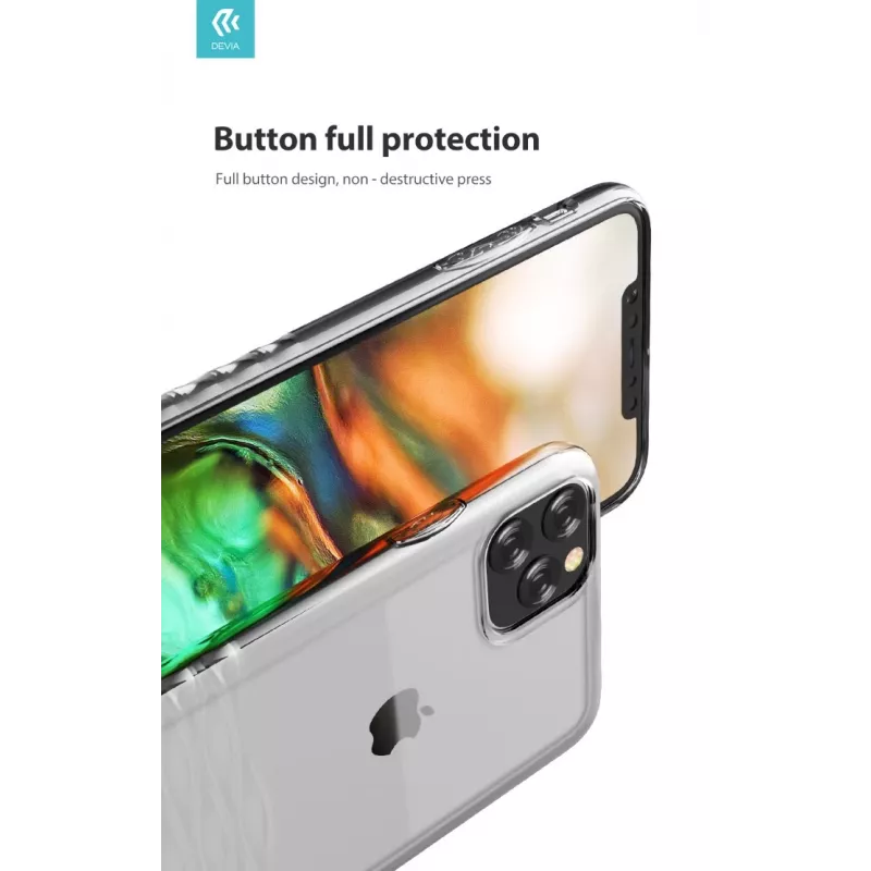 Aizsargmaciņš telefonam Devia Ocean2 sērija iPhone 11 Pro, caurspīdīgs, plāns caurspīdīgs dizains