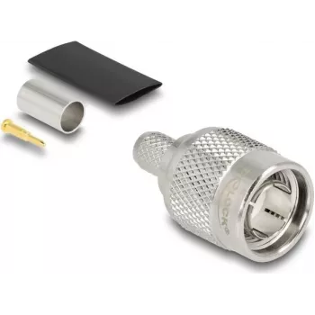 Koaksiālais presējamais spraudnis DELOCK TNC priekš RG-59 ar termorukuma uzmavu 91776