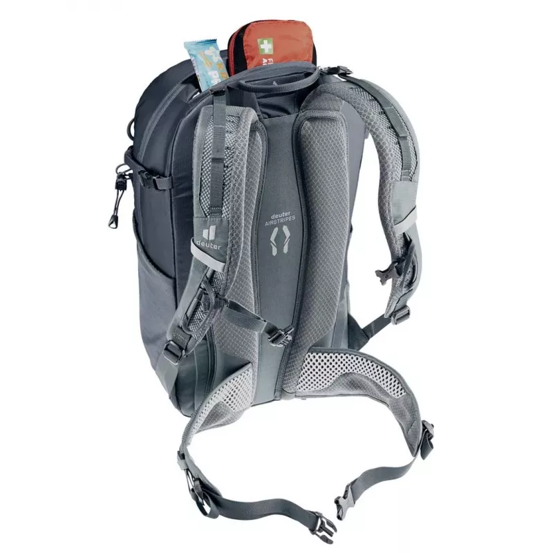 Mugursoma DEUTER Trail 25 — 25 L pārgājienu dienas soma, melnā/akmens pelēkā