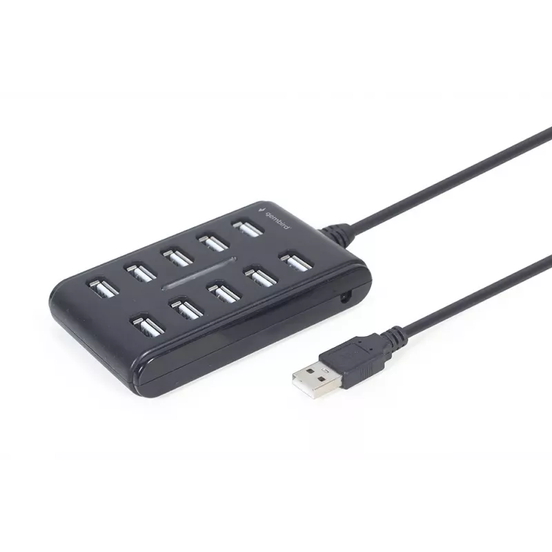 USB centrmezgls Gembird UHB-U2P10P-01 — 10 portu USB 2.0 centrmezgls