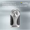 Rokas lukturītis Varta 16647 melns sudrabains